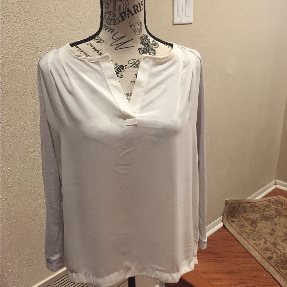 Loft beige with grey sleeves size S/P